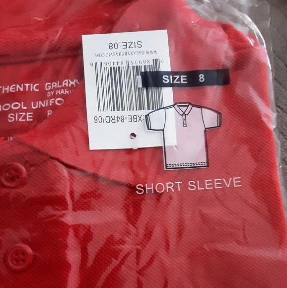 Red boy uniform polo - Picture 5 of 5